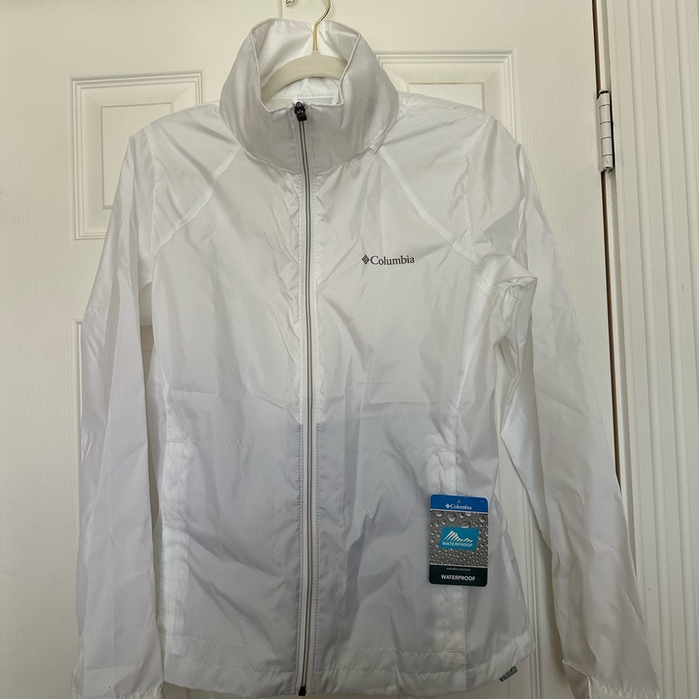 Columbia Switchback III White Windbreaker Rain jacket NWT
